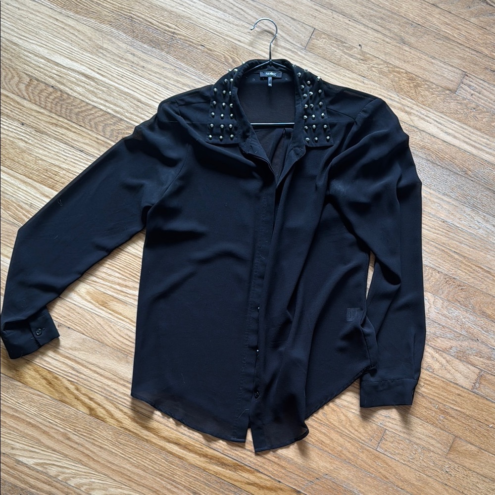 Nollie Black Blouse Top